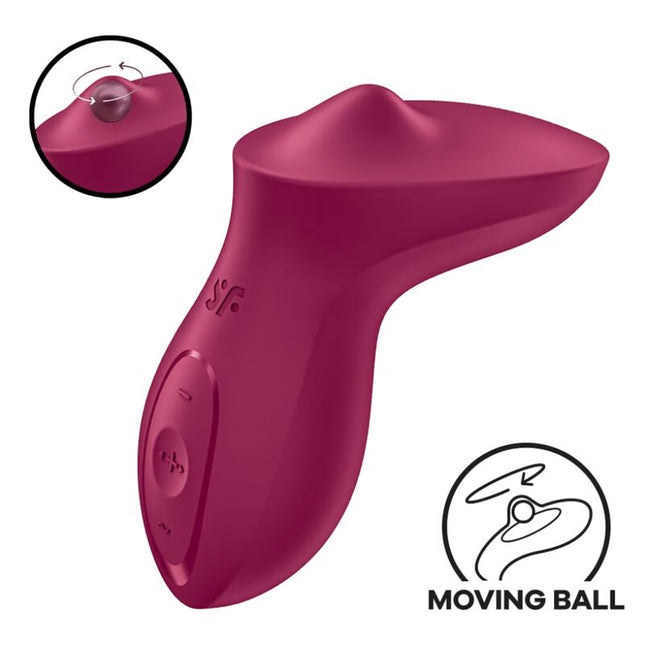 SATISFYER - VIBRATOR EXCITERRR LAY-ON CU FORMĂ DE FRUSTE DE PĂDURE PENTRU CLITORIS