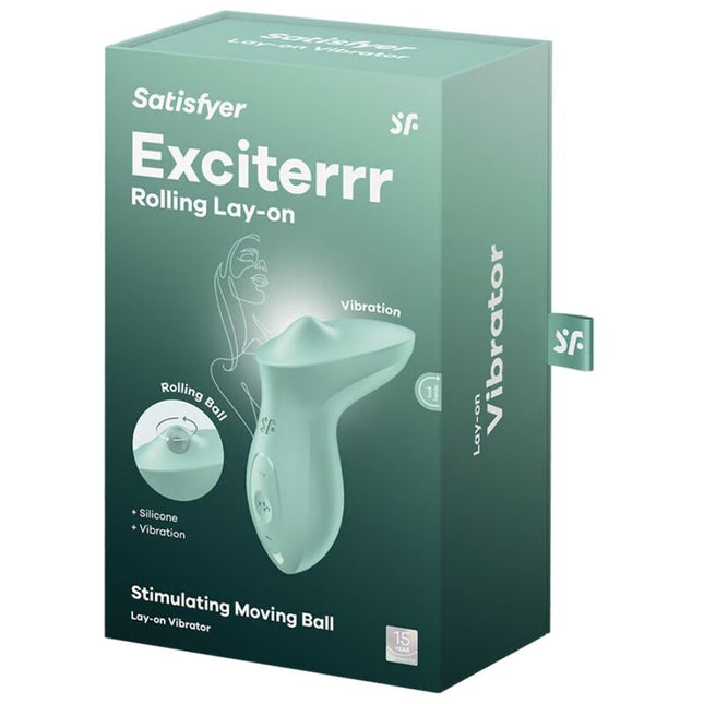 SATISFYER - VIBRATOR EXCITERRR LAY-ON CLTORIS CU MENTĂ