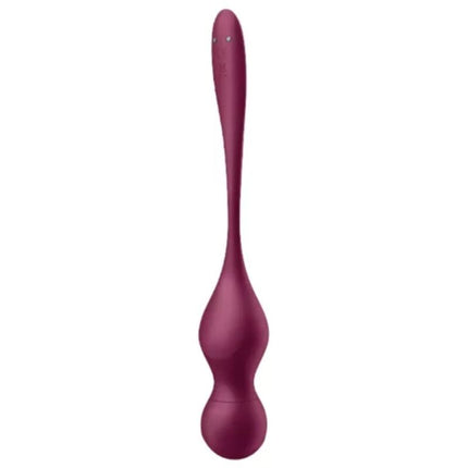 SATISFYER - BILE VIBRANTE LOVE BIRDS VARY, APLICAȚIE GRATUITĂ, VIN ROȘU