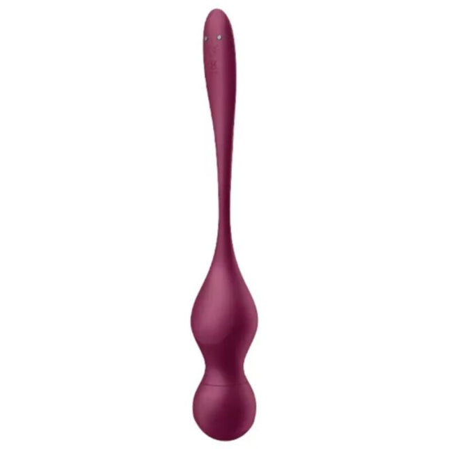 SATISFYER - BILE VIBRANTE LOVE BIRDS VARY, APLICAȚIE GRATUITĂ, VIN ROȘU
