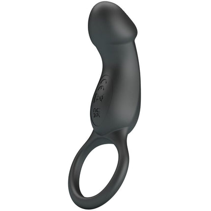 PRETTY LOVE - INEL VIBRATOR NEGRU TRAE CU STIMULATOR
