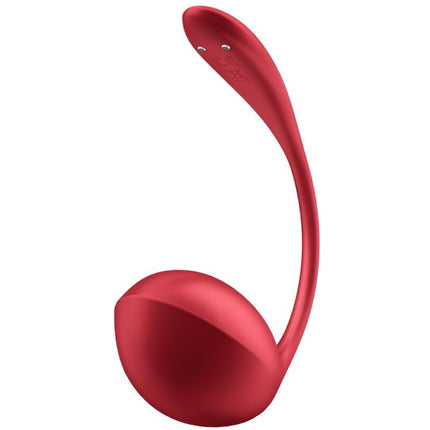 SATISFYER - STIMULATOR CU TELECOMANDĂ SHINY PETAL G POINT ROȘU, APLICAȚIE GRATUITĂ