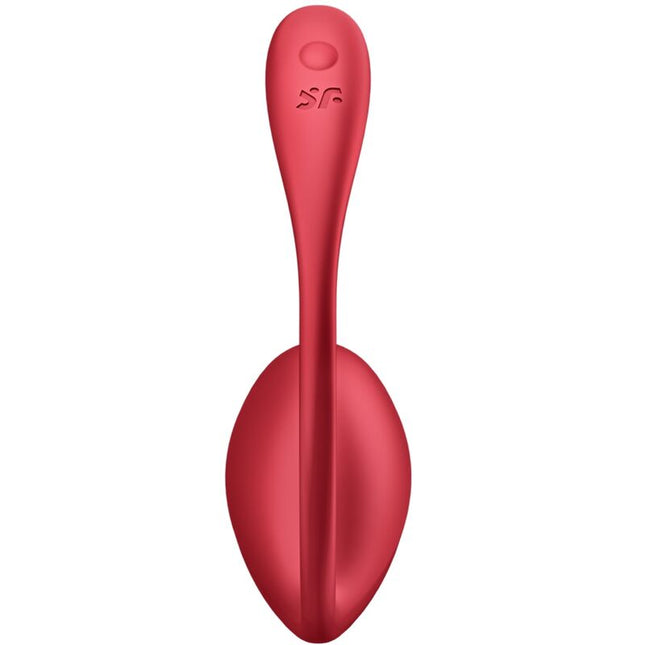 SATISFYER - STIMULATOR CU TELECOMANDĂ SHINY PETAL G POINT ROȘU, APLICAȚIE GRATUITĂ