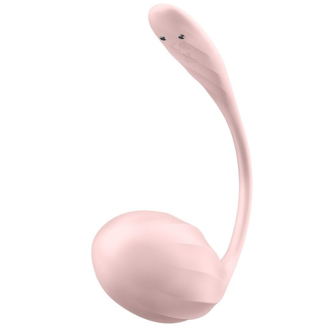 SATISFYER - STIMULATOR CU TELECOMANDĂ CU PUNCT G CU PETALE NERVURATE, CU APLICAȚIE GRATUITĂ ROSE