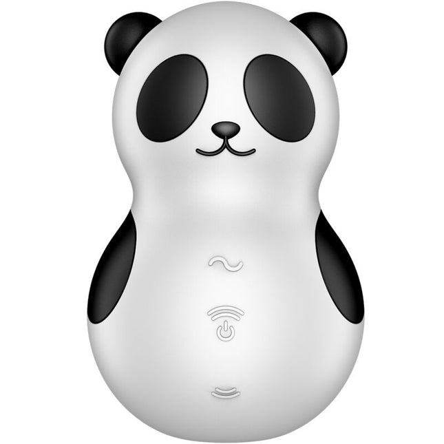 SATISFYER - STIMULATOR ȘI VIBRATOR POCKET PANDA ALB-NEGRU
