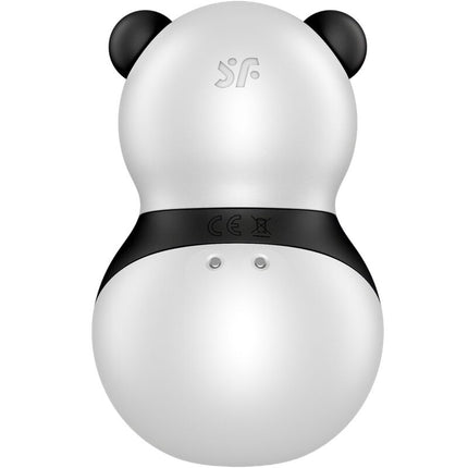 SATISFYER - STIMULATOR ȘI VIBRATOR POCKET PANDA ALB-NEGRU