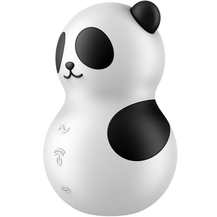SATISFYER - STIMULATOR ȘI VIBRATOR POCKET PANDA ALB-NEGRU
