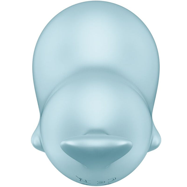 SATISFYER - STIMULATOR ȘI VIBRATOR SASSY SEAL ALBASTRU