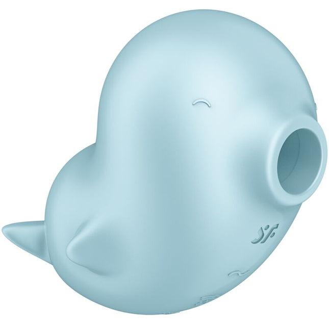 SATISFYER - STIMULATOR ȘI VIBRATOR SASSY SEAL ALBASTRU