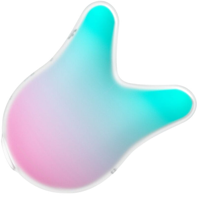 SATISFYER - STIMULATOR ȘI VIBRATOR MERMAID VIBES MENTĂ ȘI ROZ