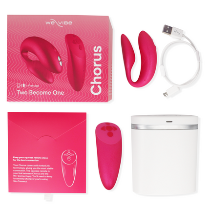WE-VIBE - VIBRATOR CHORUS PENTRU CUPLURI CU CONTROL DE STRISARE ROZ