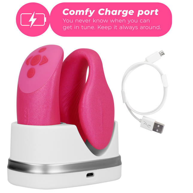 WE-VIBE - VIBRATOR CHORUS PENTRU CUPLURI CU CONTROL DE STRISARE ROZ