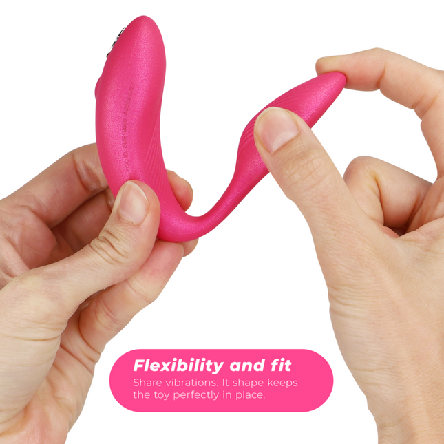 WE-VIBE - VIBRATOR CHORUS PENTRU CUPLURI CU CONTROL DE STRISARE ROZ