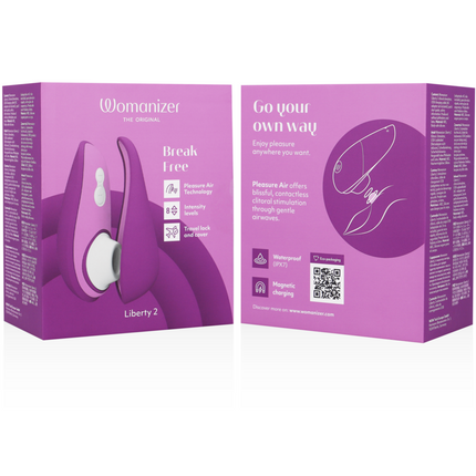 WOMANIZER - STIMULATOR DE CLITORIS LIBERTY 2 ȘI SUCȚIE VIOLET