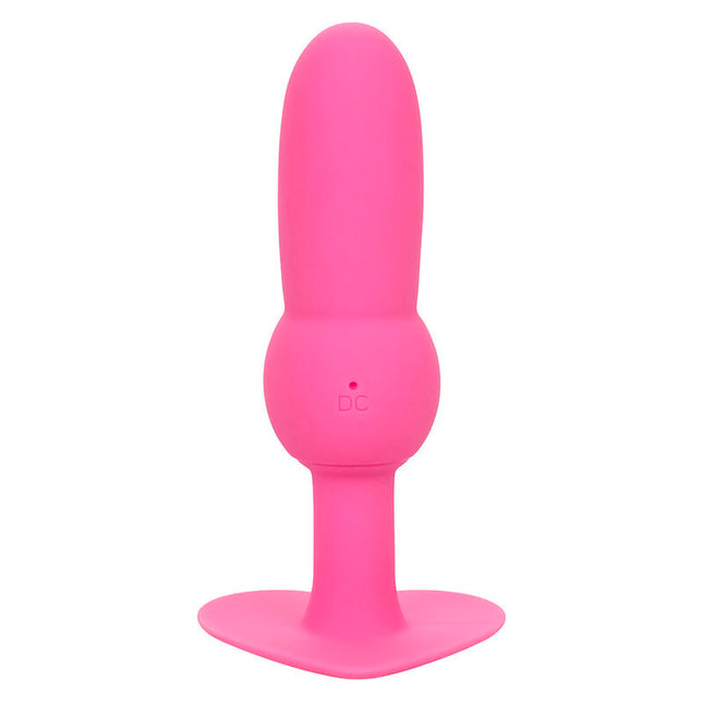 CALEXOTICS - SONDA CU MĂRGELE PENTRU PRIMUL PLUG ANAL, 10 VIBRAȚII, ROZ