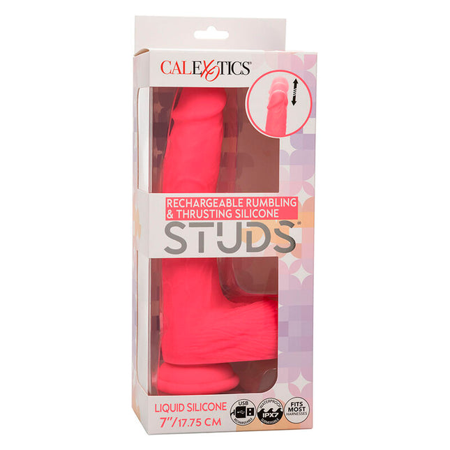 CALEXOTICS - VIBRATOR REALISTIC CU ȘTIFI 10 VIBRAȚII ROZ