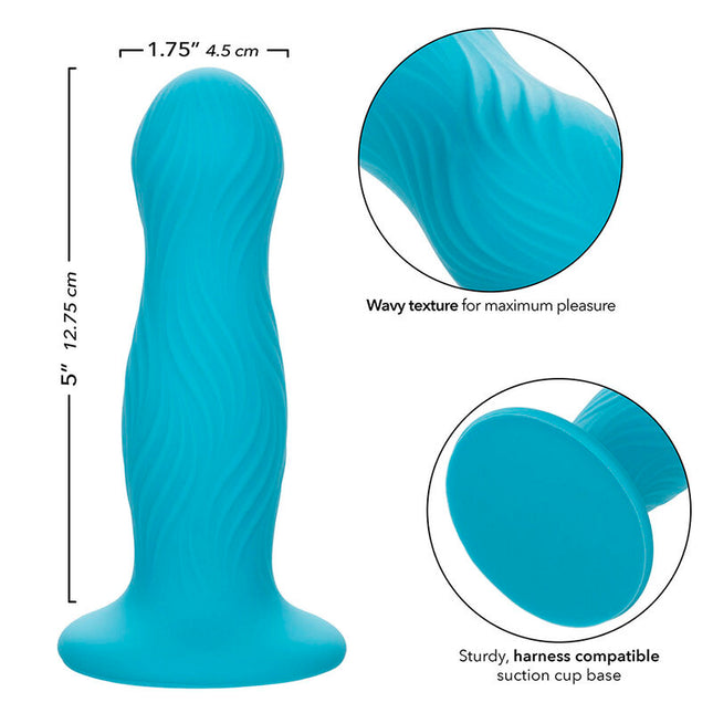 CALEXOTICS - WAVE RIDER SWELL ANAL PLUG ALBASTRU