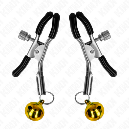 KINK - CLEMĂ PENTRU SPRÂNZĂRI CU CLOPOT SINGUR AURIATĂ 6 CM