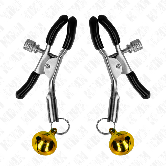 KINK - CLEMĂ PENTRU SPRÂNZĂRI CU CLOPOT SINGUR AURIATĂ 6 CM