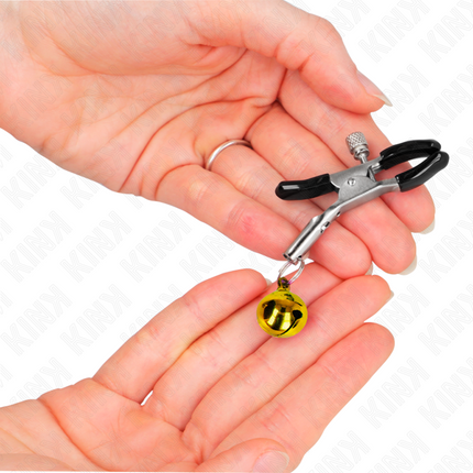 KINK - CLEMĂ PENTRU SPRÂNZĂRI CU CLOPOT SINGUR AURIATĂ 6 CM