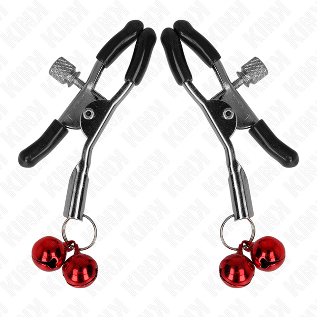 KINK - CLEMĂ PENTRU SPRÂNZĂRI CU CLOPOȚ DUBLU ROȘIE 6 CM