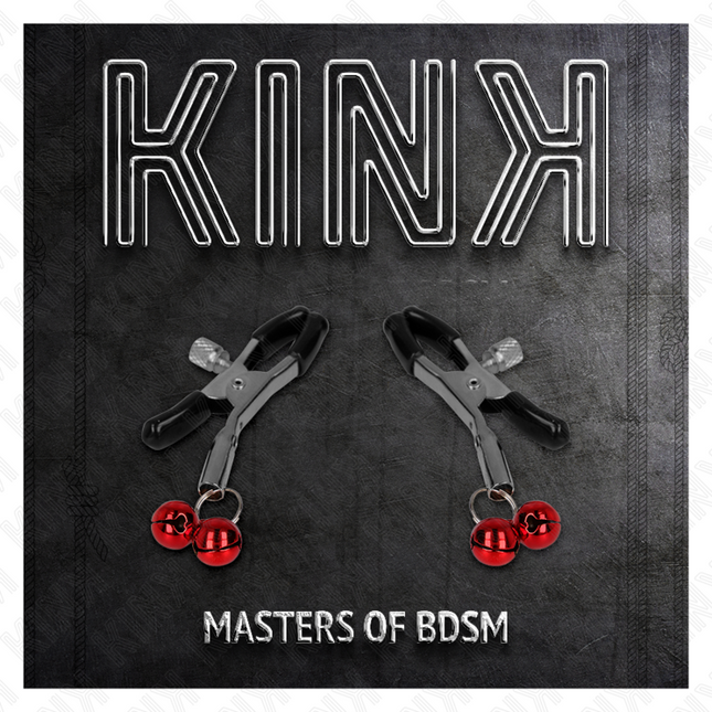 KINK - CLEMĂ PENTRU SPRÂNZĂRI CU CLOPOȚ DUBLU ROȘIE 6 CM