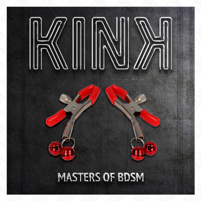 KINK - CLEMĂ PENTRU SĂRCAN CU CLOPOȚ DUBLU ROȘIE, 6 CM