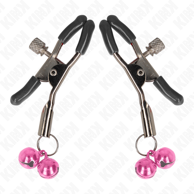 KINK - CLEMĂ PENTRU SPRÂNZĂRI CU CLOPOȚ DUBLU ROZ 6 CM