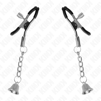 KINK - CLEMĂ PENTRU SĂRCI CU PANDANTIV SILVER BELL 6 CM