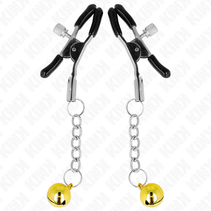 KINK - CLEMĂ PENTRU SĂRCI CU PENDANT JINGLE BELL AUR 6 CM