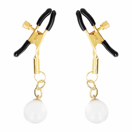 KINK - CLEME PENTRU SPRÂNZĂRI DIN MĂRGELE DE STICLĂ AURII 6 CM