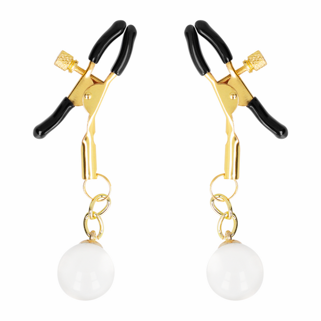 KINK - CLEME PENTRU SPRÂNZĂRI DIN MĂRGELE DE STICLĂ AURII 6 CM