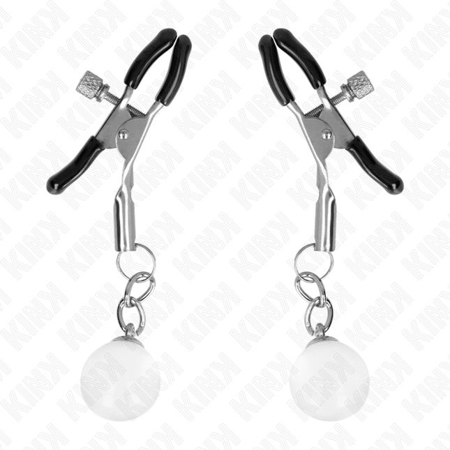 KINK - CLEME PENTRU SPRÂNZĂRI DIN MĂRGELE DE STICLĂ, ARGINTII, 6 CM