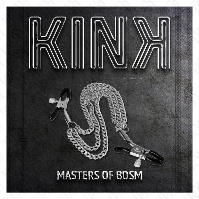 KINK - CLEMĂ PENTRU SFARGURI CU 3 LANȚURI ARGINTII 20/23/28 CM