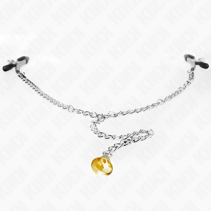 KINK - CLEMĂ PENTRU SPRÂNZĂRI CU LANȚ ȘI PANDANTIV DIN CORN 30 CM