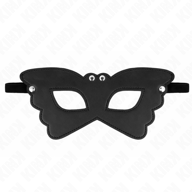 KINK - MASCA DIN PIELE ARTIFICIALĂ ÎN FORMĂ DE FLUTURE 20 x 9 CM