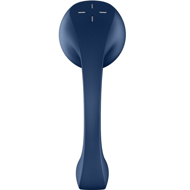 SATISFYER - STIMULATOR PRO+ WAVE 4 CU PUNCT G ȘI AIR PULSE, APLICAȚIE GRATUITĂ, ALBASTRU ÎNCHIS