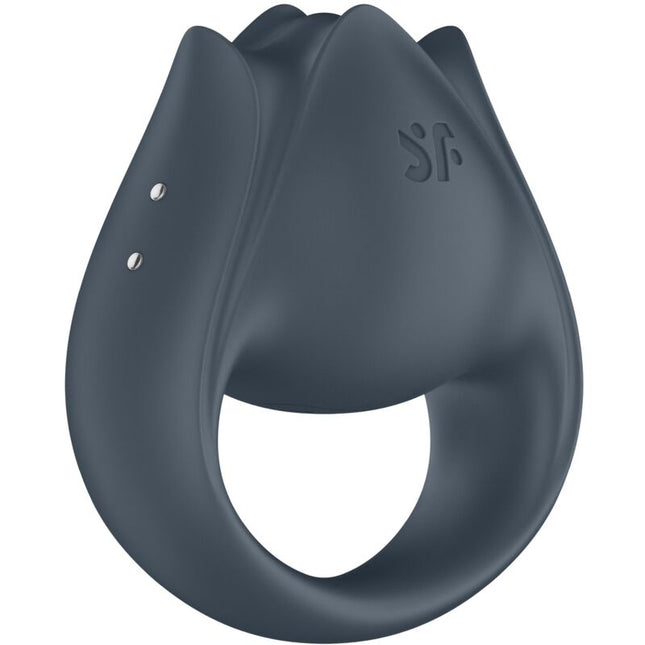 SATISFYER - PERECHE PERFECTĂ 2 MULTIVIRATOR 2 ÎN 1 INEL DE PENIS ȘI STIMULATOR DE DEGET GRI