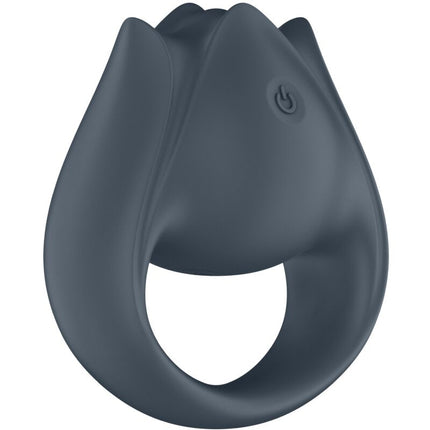 SATISFYER - PERFECT PAIR 2 MULTIVIBRATOR 2 IN 1 PENIS RING AND FINGER STIMULATOR GREY