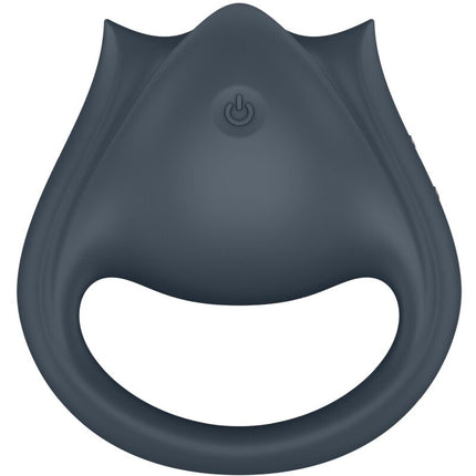 SATISFYER - PERFECT PAIR 2 MULTIVIBRATOR 2 IN 1 PENIS RING AND FINGER STIMULATOR GREY