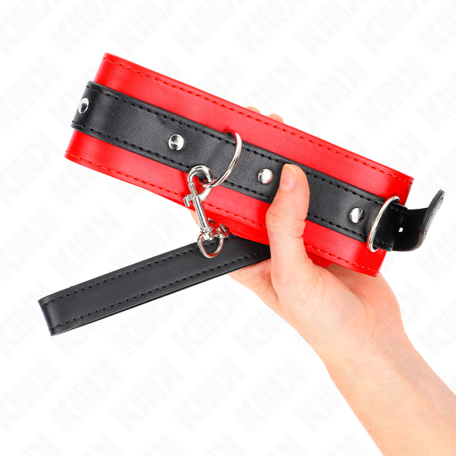 KINK - ZGURĂ CU CUREA 65 CM CU CUREA ROȘIE 54 X 4,5 CM