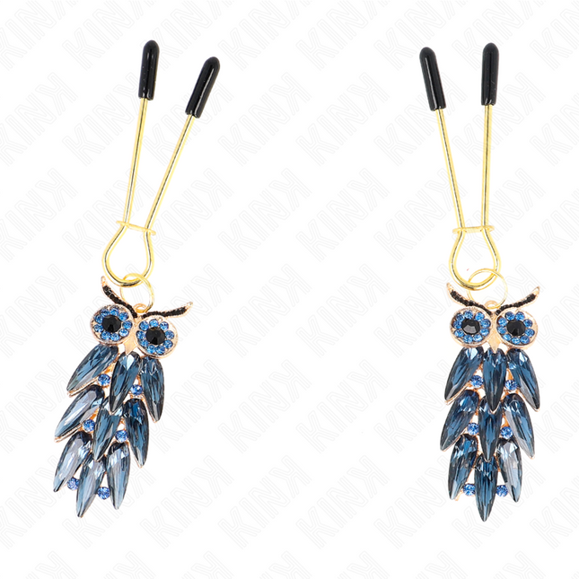 KINK - CLEMĂ PENTRU SĂRCI CU PENDANT BUFNIȚĂ 6 CM