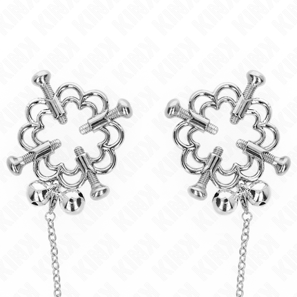 KINK - CLEME METALICE PENTRU SFARGURI CU FLORI ȘI LANȚ