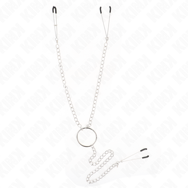 KINK - CLEMĂ TRIPLĂ PENTRU SFARFURI ȘI CLITURI CU LANȚ MODEL 1