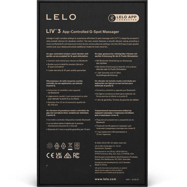 LELO - LIVâ„¢ 3 G-SPOT STIMULATOR PINK