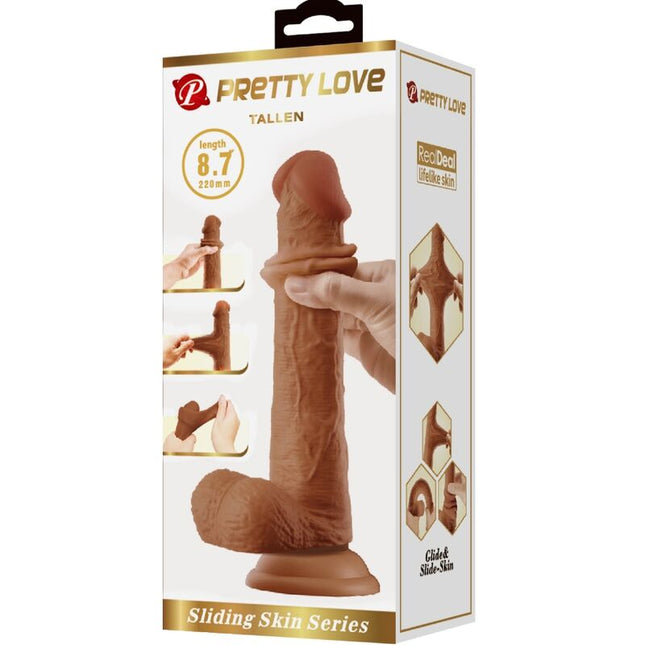 PRETTY LOVE - DILDO REALISTIC TALLEN 22 CM MARO