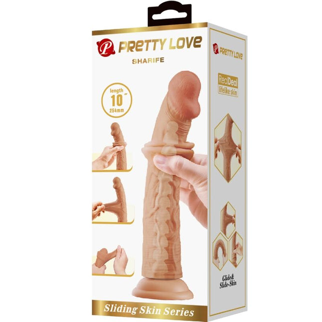 PRETTY LOVE - DILDO REALISTIC SHARIFE 25 CM CARNE