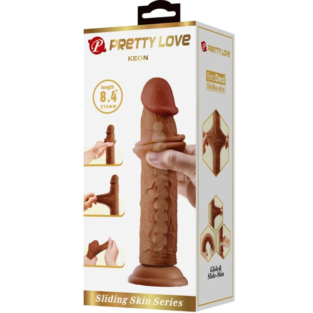 PRETTY LOVE - DILDO REALISTIC KEON 21 CM MARO