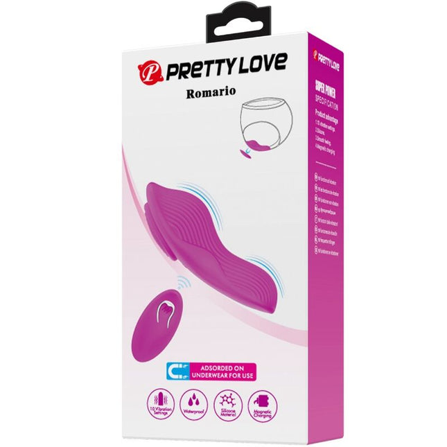 PRETTY LOVE - STIMULATOR DE CLITORIS ROMARIO LAY-ON CU TELECOMANDĂ ROZ