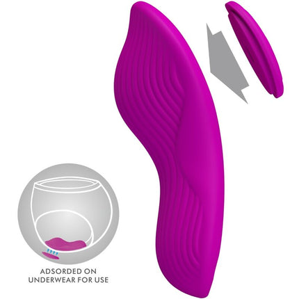 PRETTY LOVE - STIMULATOR DE CLITORIS ROMARIO LAY-ON CU TELECOMANDĂ ROZ
